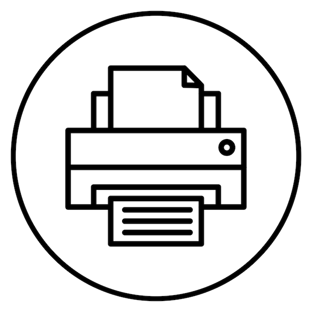 printer icon vector image can be used for 3d printing