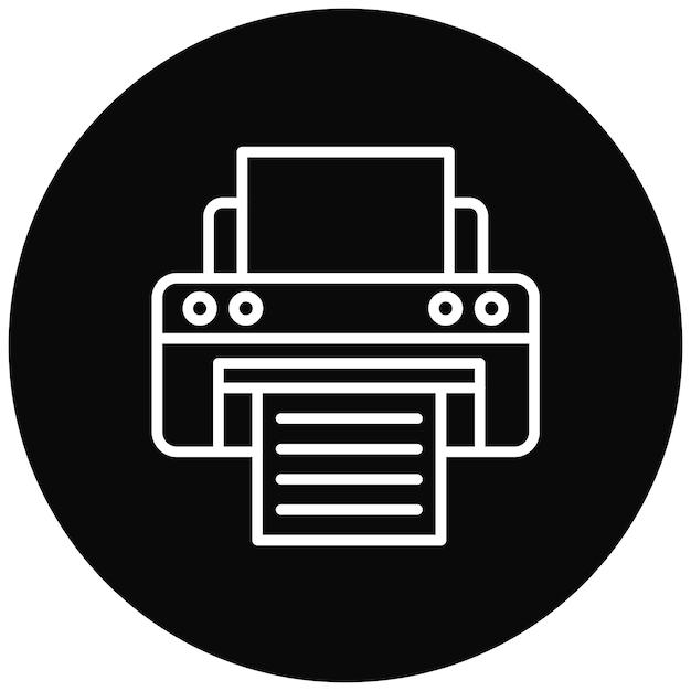 Printer Out vector icon Can be used for Printing iconset