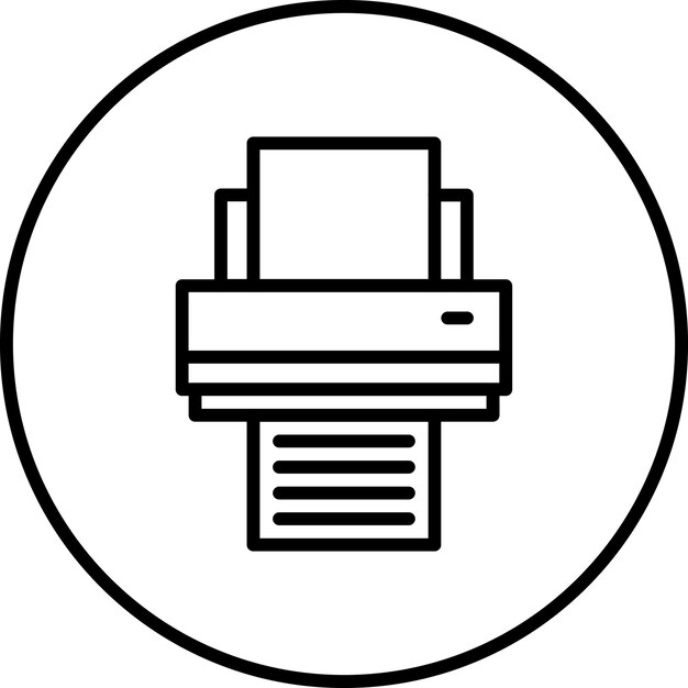 printing service icon vector image can be used for coworking space