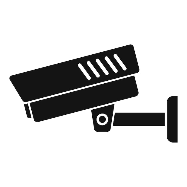 Prison security camera icon Simple illustration of prison security camera vector icon for web design isolated on white background