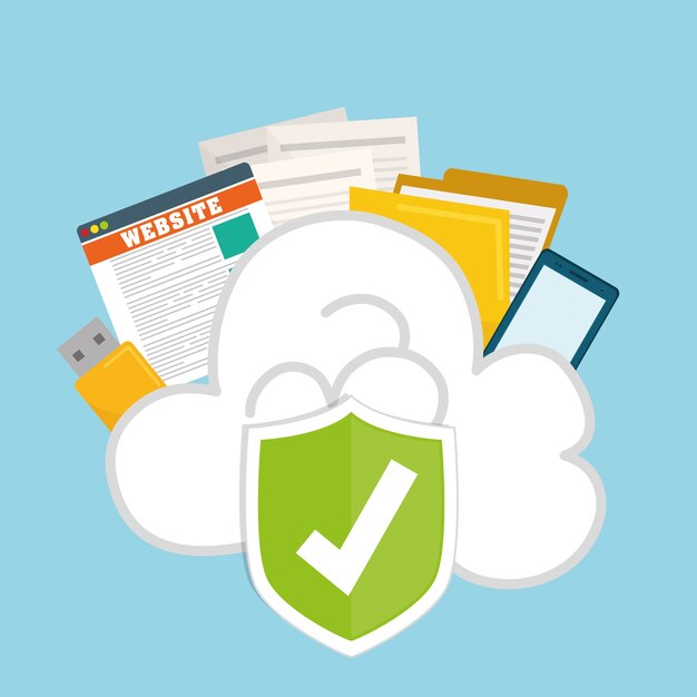 Privacy and security system graphic icons