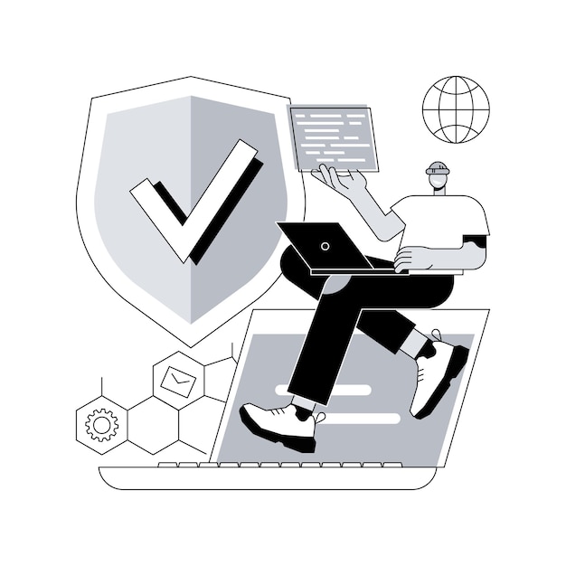 Privacy engineering abstract concept vector illustration