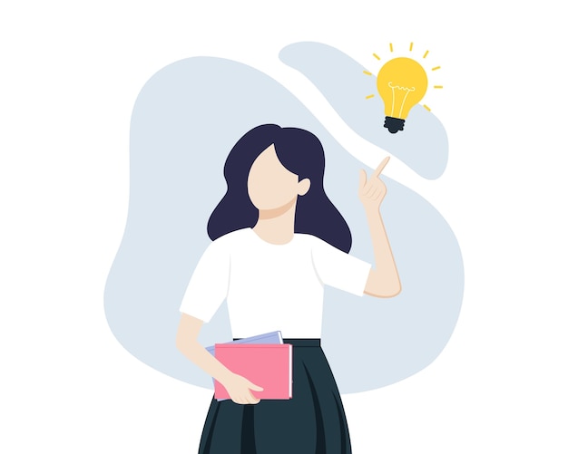 Problem solving idea and creativity concept Flat illustration