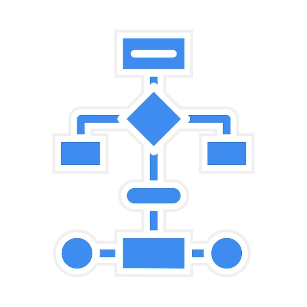 process flowchart icon vector image can be used for quality assurance