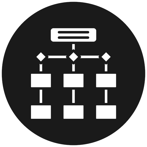 Process Flowchart vector icon Can be used for Quality Assurance iconset