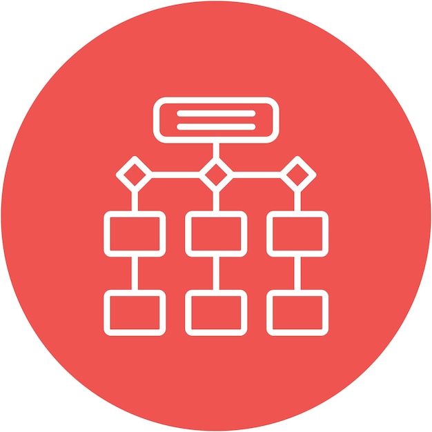 Process Flowchart Vector Illustration Style