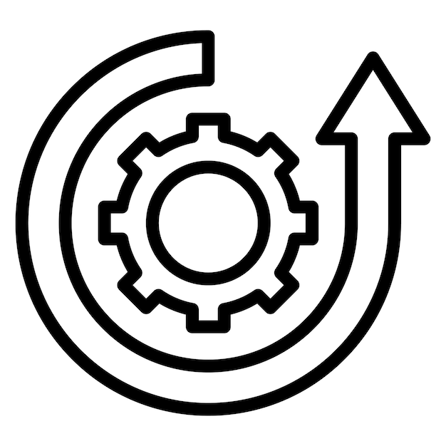 Process Improvement icon vector image Can be used for Operations Management