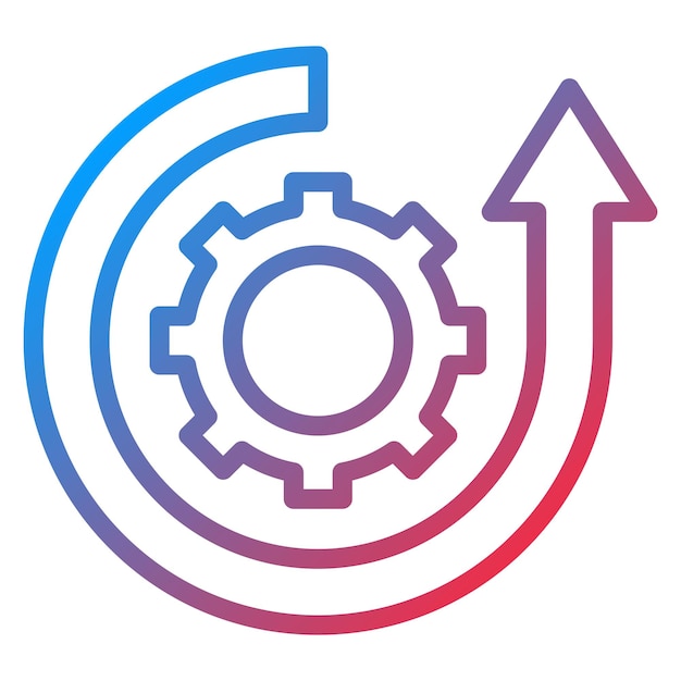 process improvement icon vector image can be used for operations management