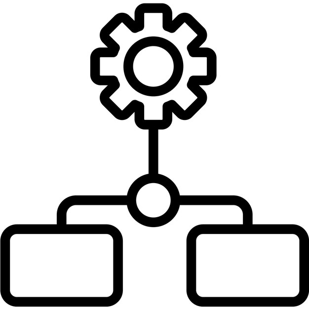 Process Mapping vector icon illustration of Quality Assurance iconset