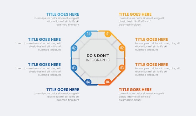 Process Workflow Do and Don't Comparison Chart Infographic Template Design