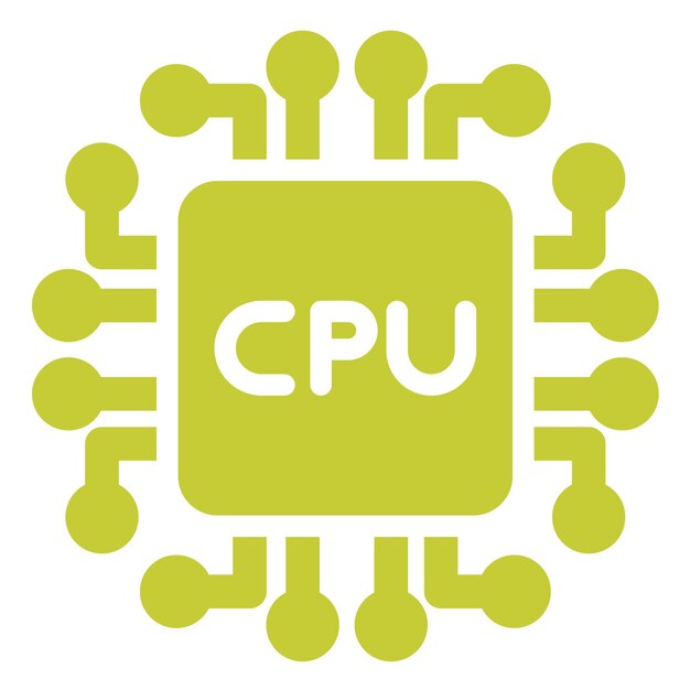 Processors Vector Icon Design Illustration