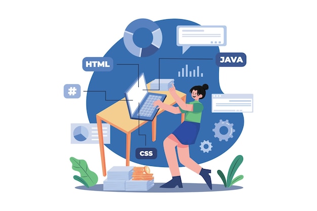Product Management Illustration concept