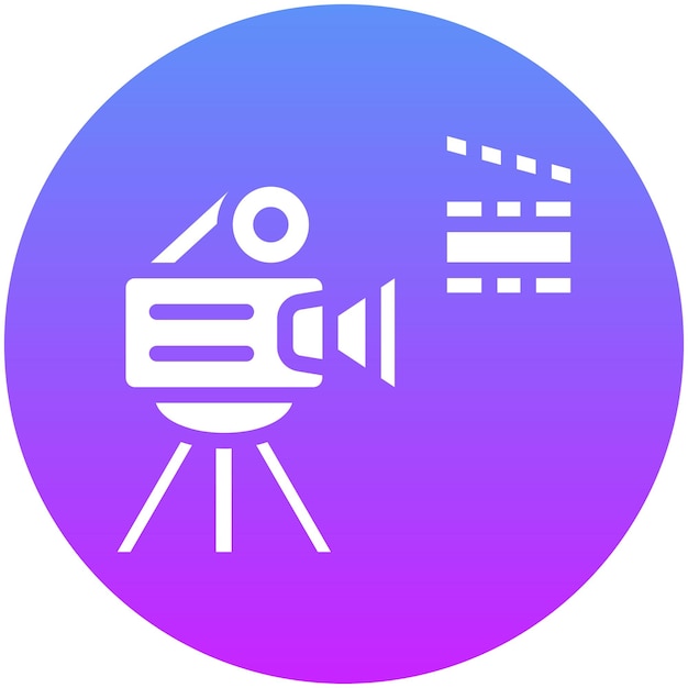 Production vector icon illustration of Filmmaking iconset