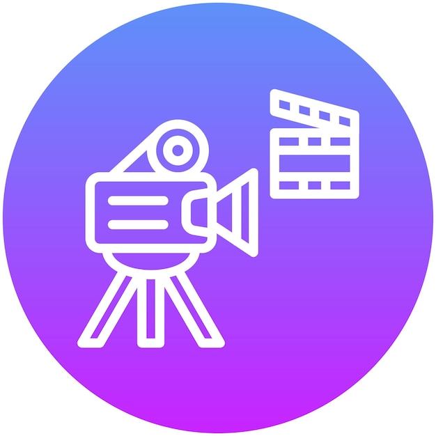 Production vector icon illustration of Filmmaking iconset