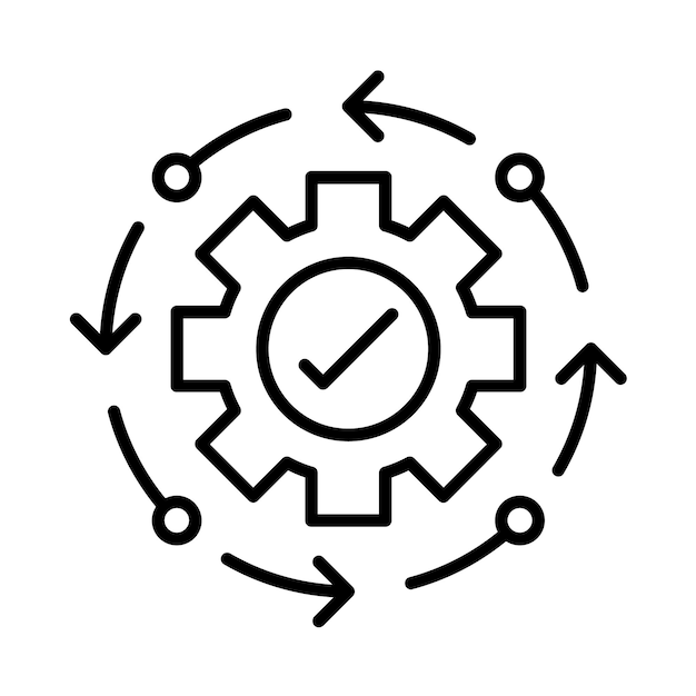 Productivity Line Illustration