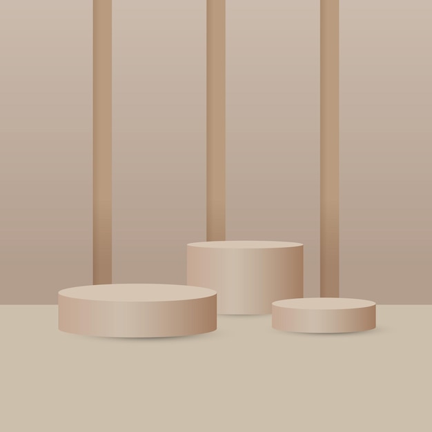 Produktpodie scene piedestal eller platform - Vektorillustration