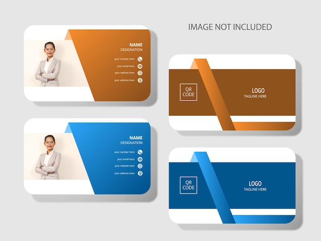 professional business card template that is contemporary and tidy