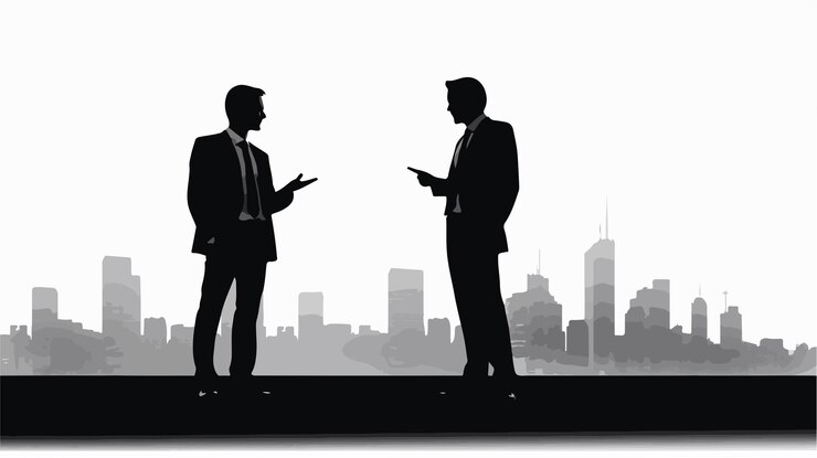 Professional Businessmen Discussing Business Strategies in Meeting