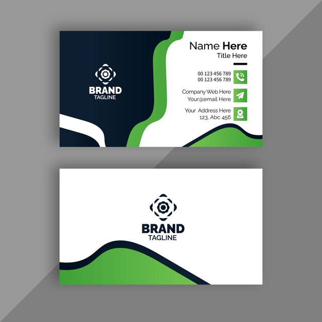 Professional creative modern luxury corporate minimal and trendy business card design template