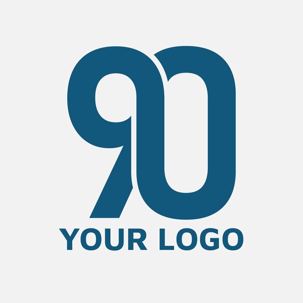 Professional number logo design service