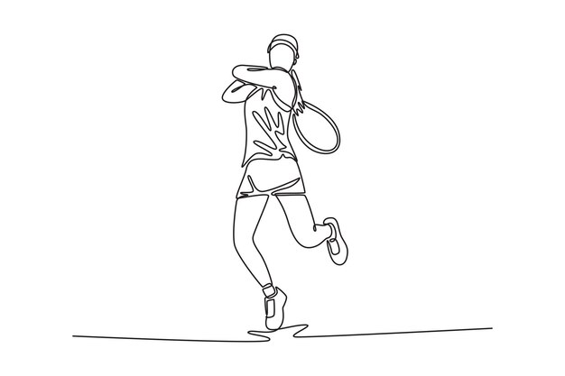 professional woman tennis player hitting the ball with precision and power