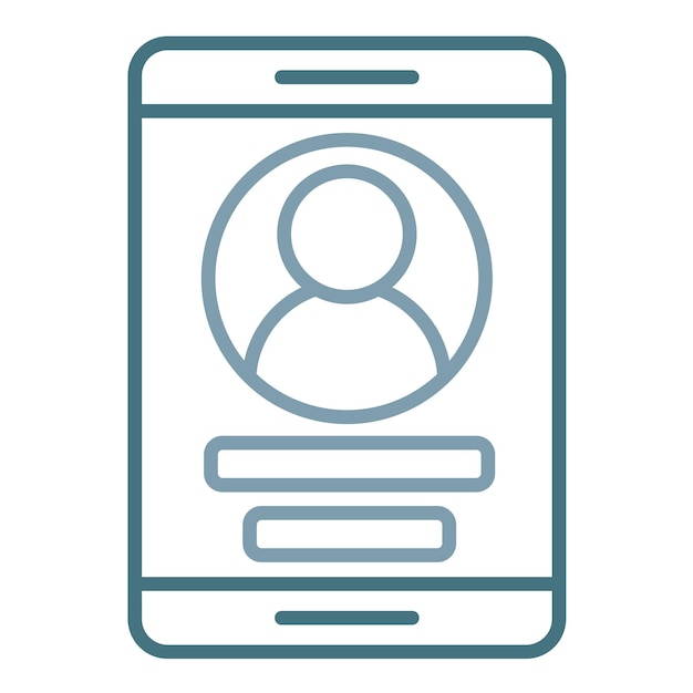 Profile Flat Illustration