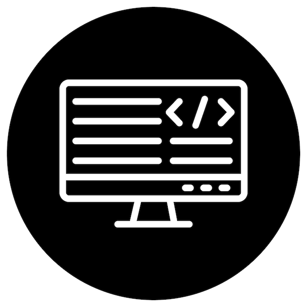 Programing Vector Icon Design Illustration