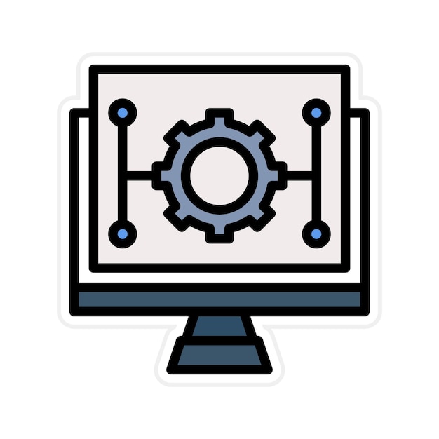 programmable automation icon vector image can be used for cyberpunk