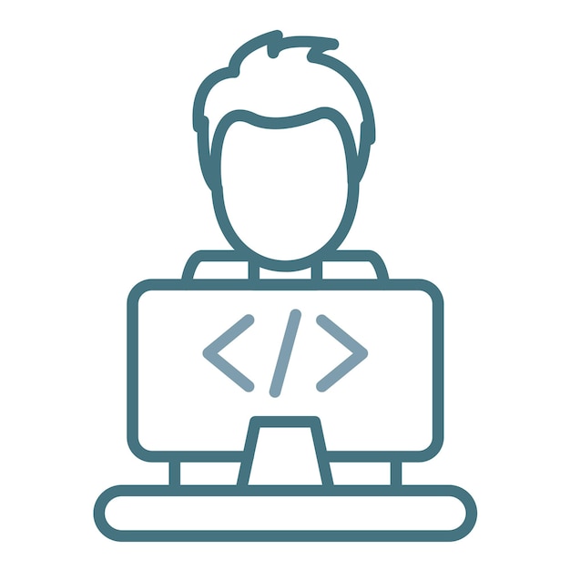 Programmer flad illustration