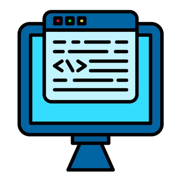 programmer flat illustration