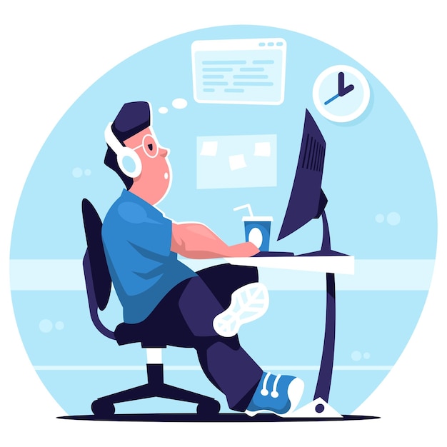Programmerer på arbejde