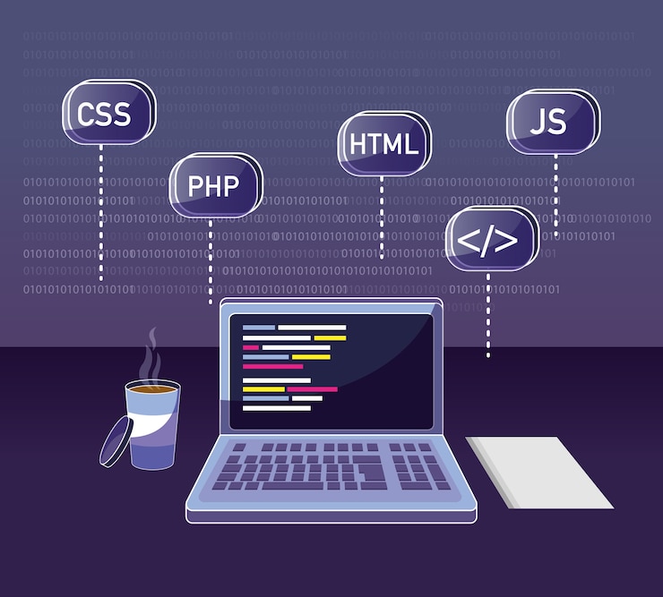 Vektor programmeringskodningskoncept