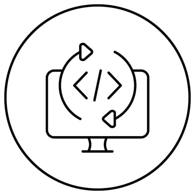 Programming Cycle icon vector image Can be used for Computer Programming