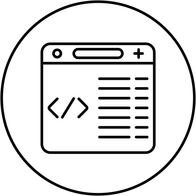 Programming icon vector image Can be used for Data Analytics