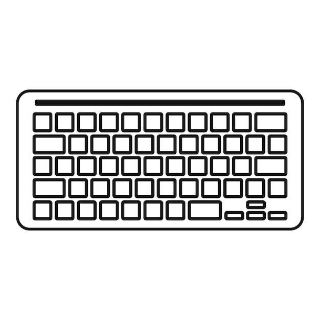 programming keyboard icon simple illustration of programming keyboard vector icon for web design isolated on white background