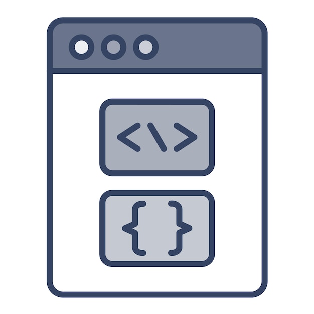 Programming Language icon vector image Can be used for No Code