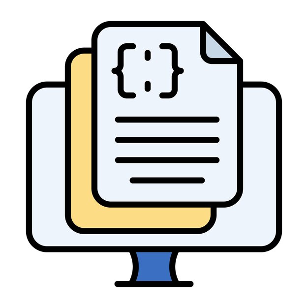 Programming Notes Flat Illustration