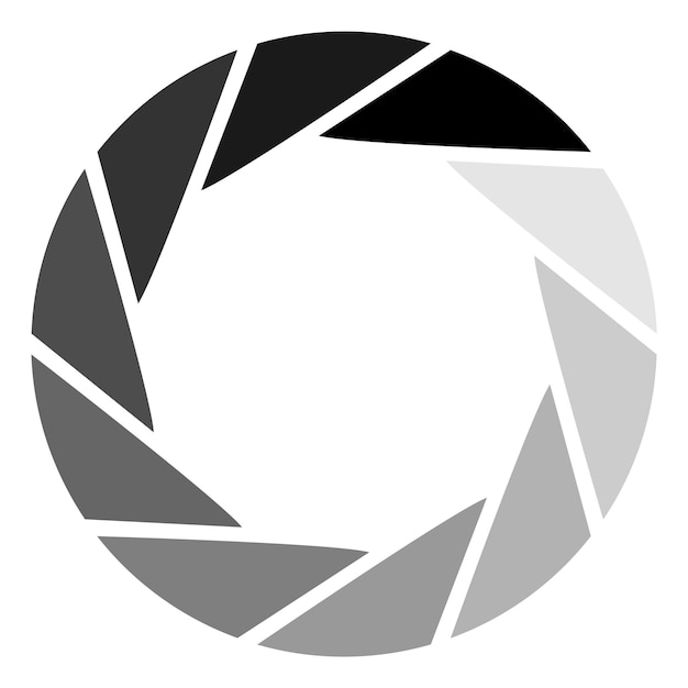 progress indicator in retro camera style round loader