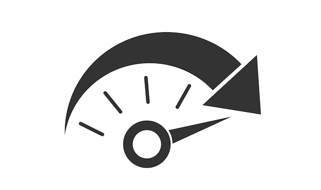 progress level indicator. graphic element speedometer. vector illustration