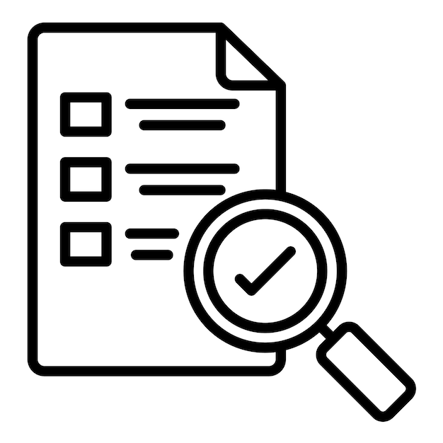 Project Evaluation vector icon Can be used for Project Assesment iconset