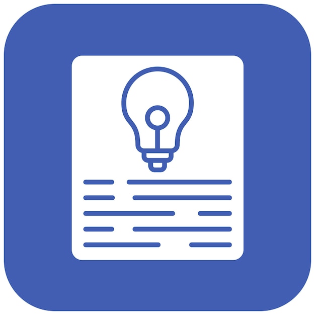 project idea icon vector image can be used for project management