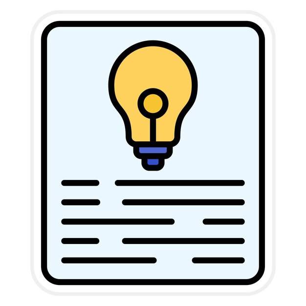 project idea icon vector image can be used for project management