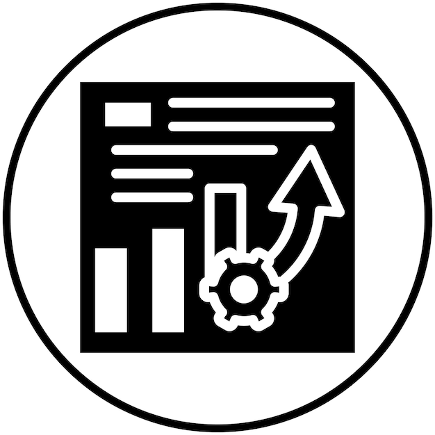 Project Progress vector icon illustration of Project Management iconset