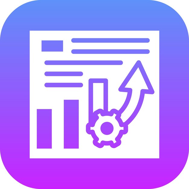 Project Progress vector icon illustration of Project Management iconset
