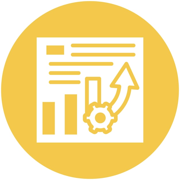 Project Progress vector icon illustration of Project Management iconset