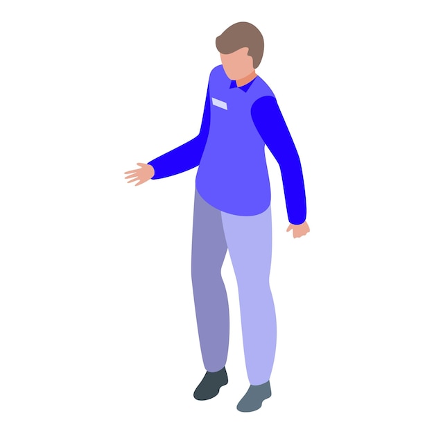 Promoter is gesturing with hand for product presentation