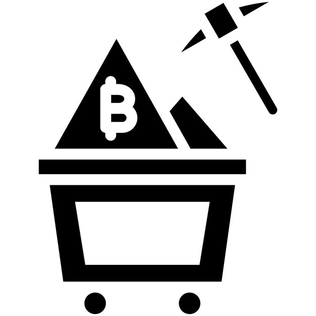 Proof of Work vector icon illustration of Cryptocurrency iconset