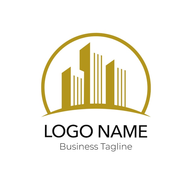 property agency logo design template collection
