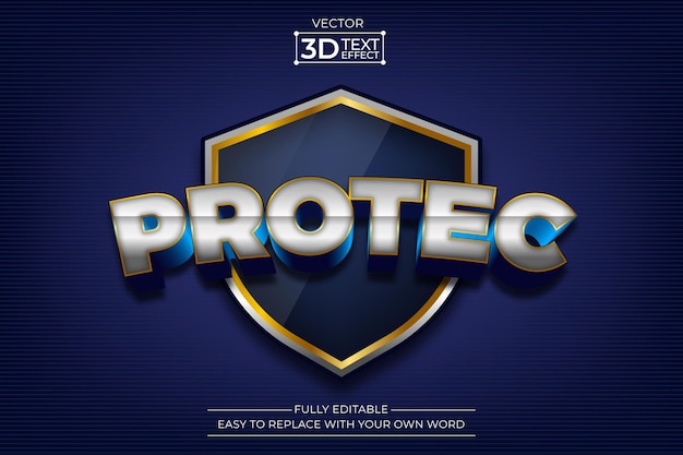 Protect editable 3D Text effect