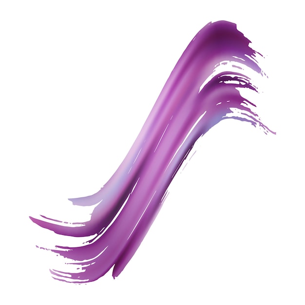 Proton Purple Watercolor Textured Background. Vector Brush Stroke. Abstract Fluid Splash.  Isolated Splash on White Backdrop. Sale Banner Brushstroke. Gradient Paintbrush.